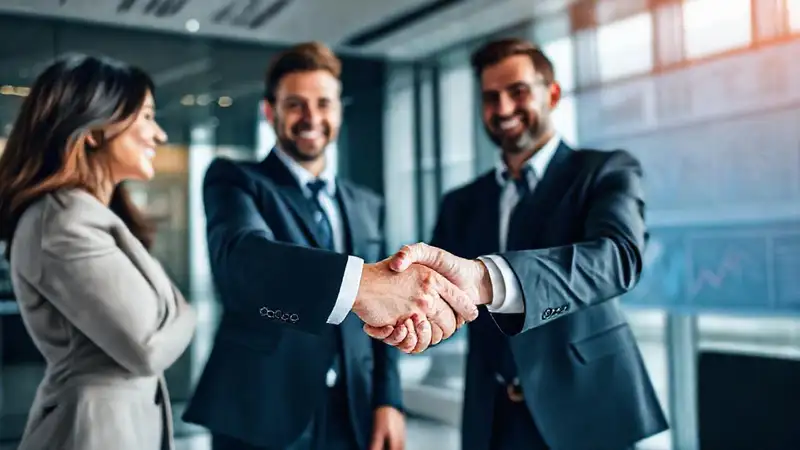 Éxito empresarial moderno y estratégico