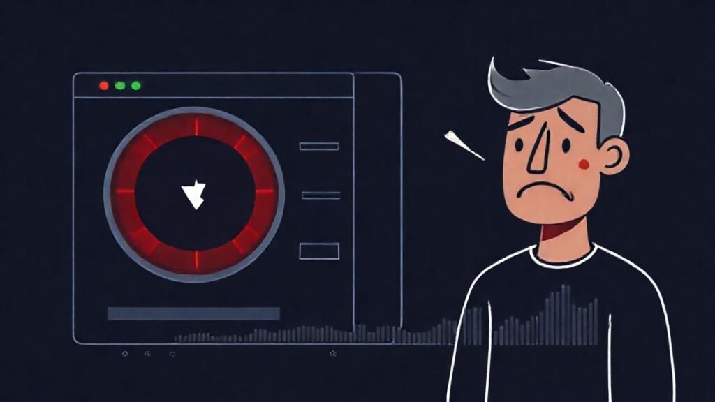 El sitio web lento frustra al usuario