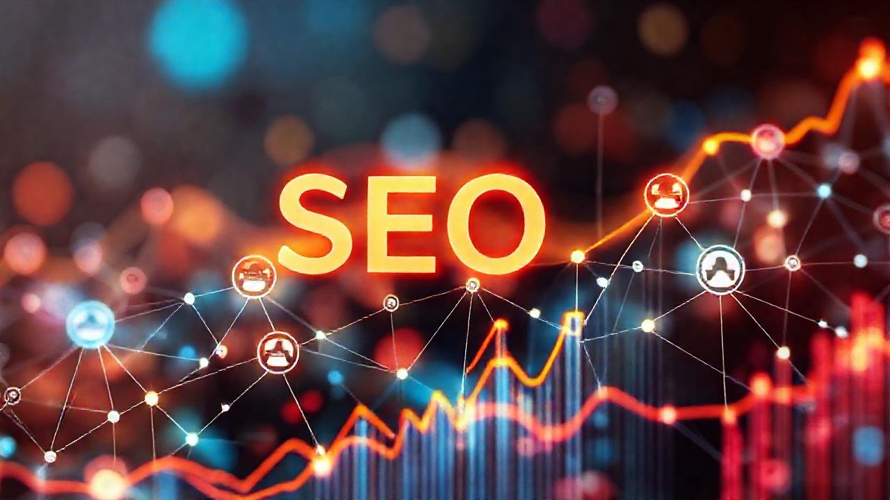 Visualización abstracta de red digital