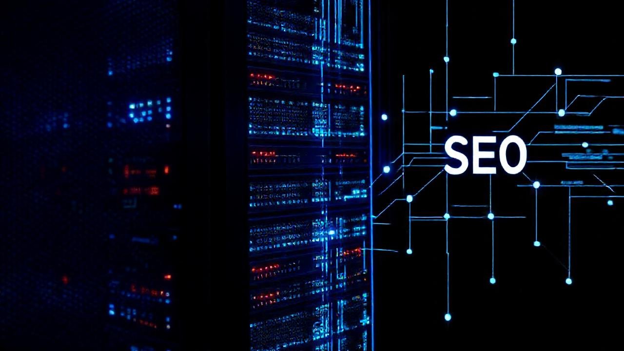 Redes de datos futuristas brillan intensamente