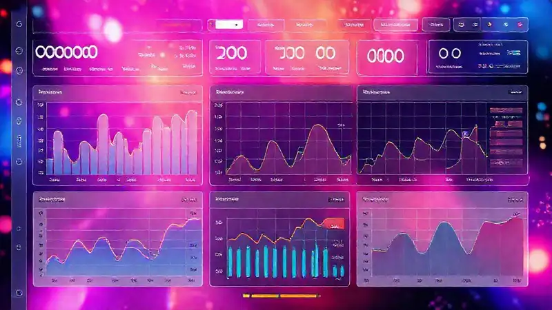 Visualización de datos futurista e impactante