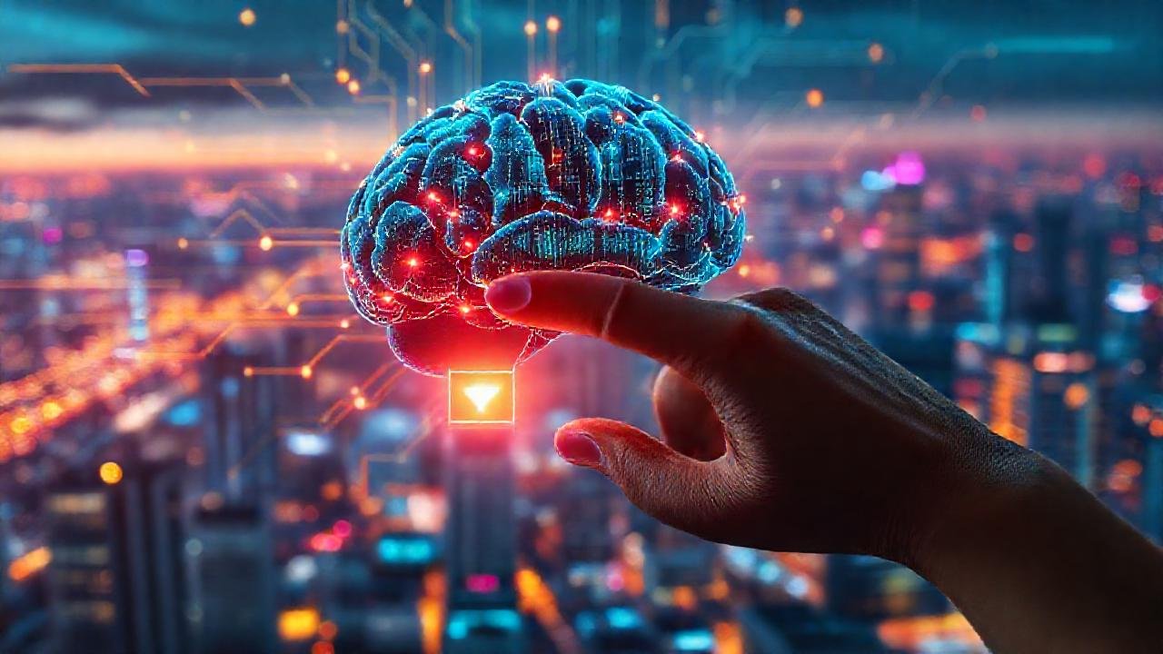 Inteligencia artificial visualiza datos futuristas