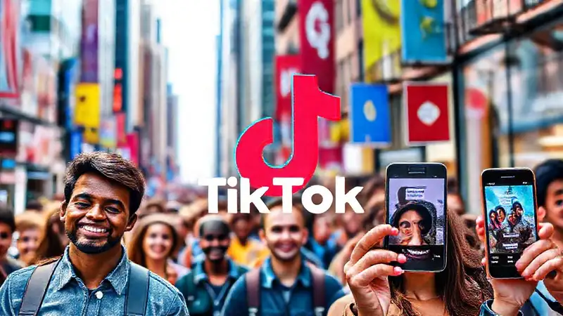 TikTok: alegría urbana digital vibrante