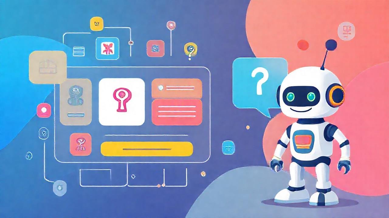 Un chatbot amigable informa visualmente