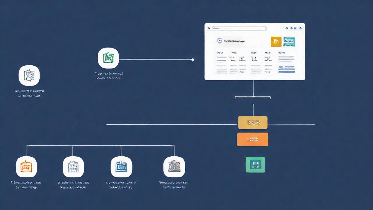Un diagrama técnico visualmente organizado
