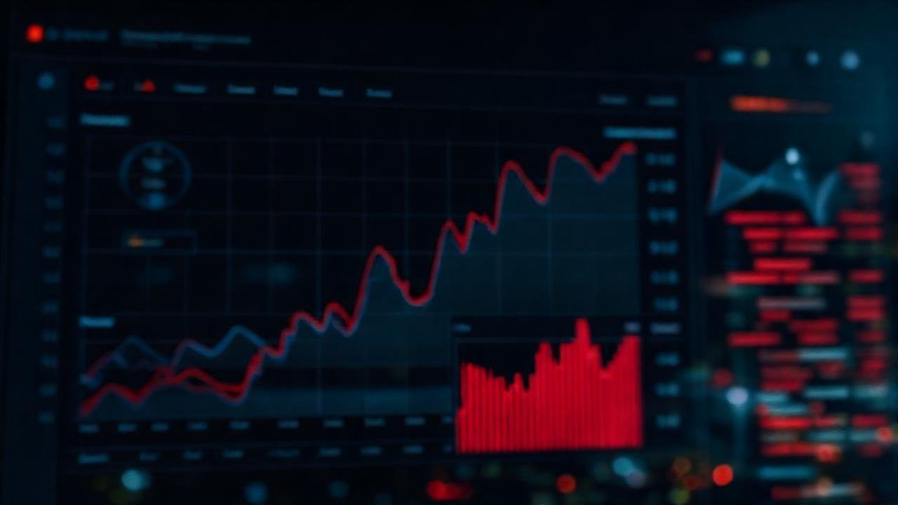 Panel analítico oscuro muestra alertas urgentes