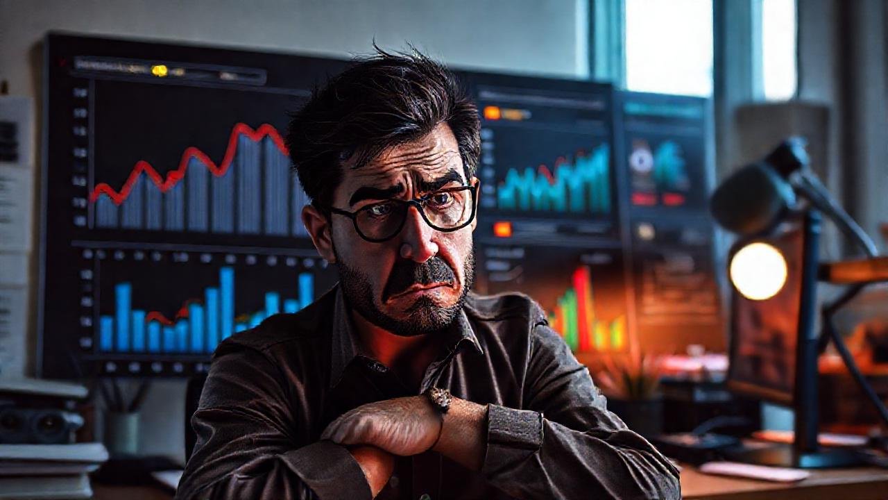 El analista frustrado visualiza datos problemáticos