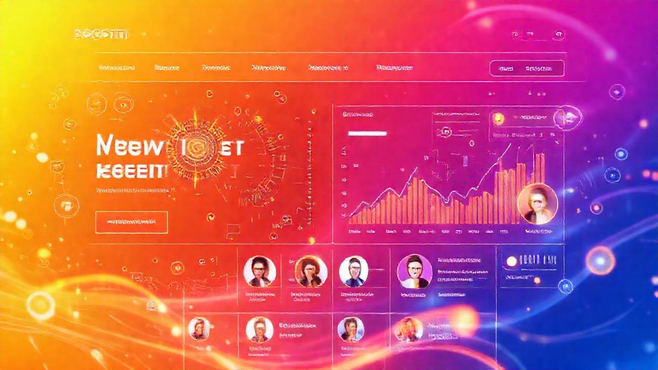 Interfaz web futurista