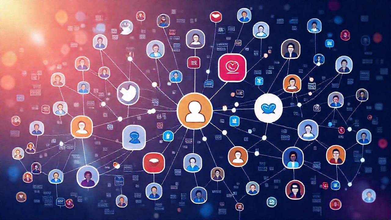 Redes sociales dinámicas, visualmente atractivas e interactivas