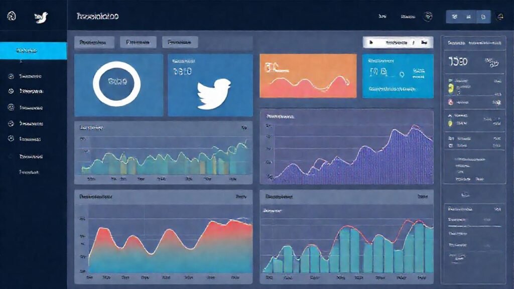 Panel de análisis digital moderno y atractivo