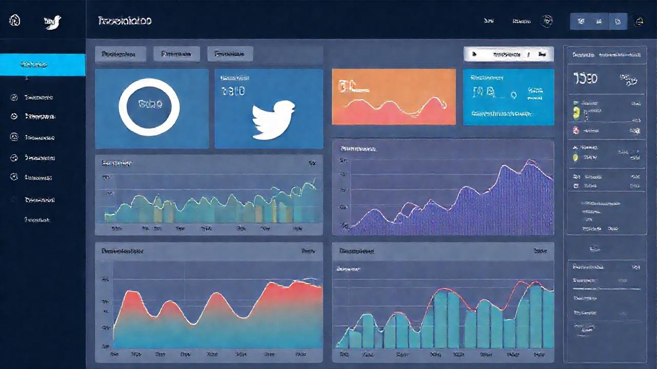 Panel de análisis digital moderno y atractivo