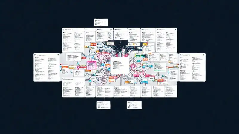 Un diagrama de sitio complejo y detallado