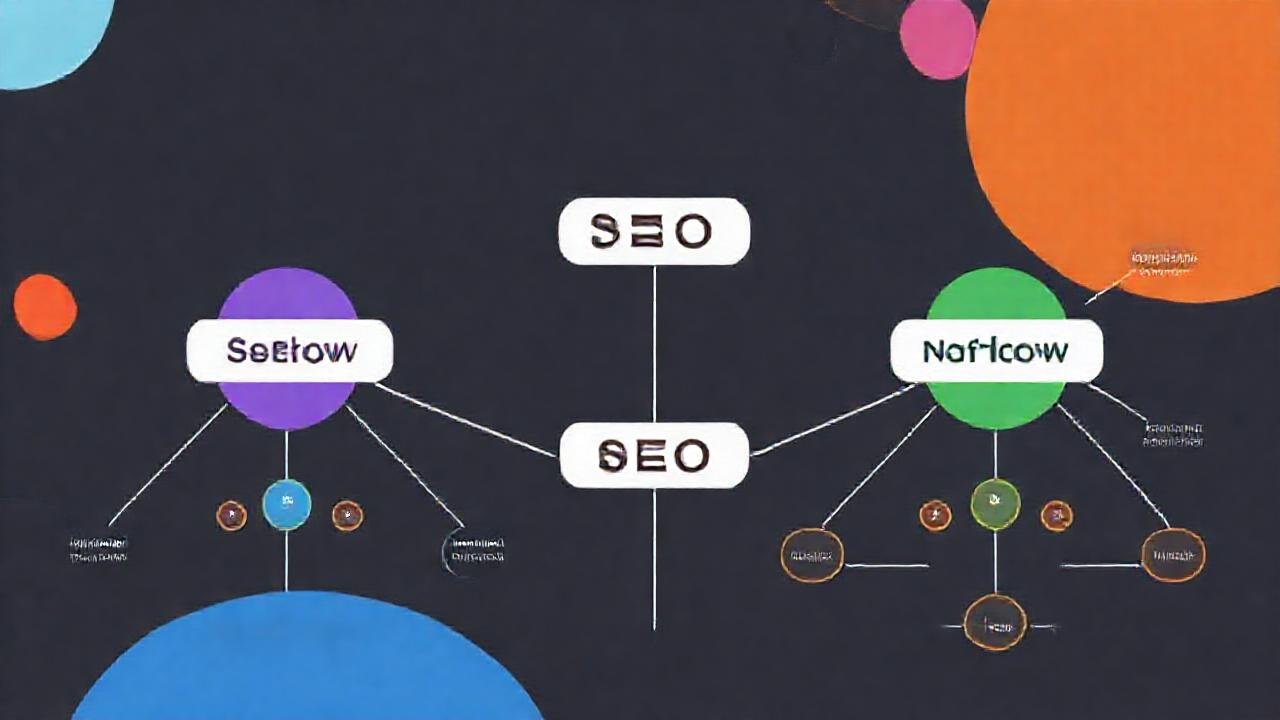 SEO visualiza conceptos de enlaces web