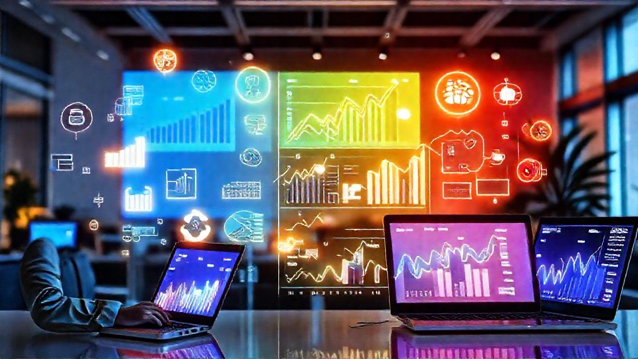 Marketing digital moderno e informativo brilla