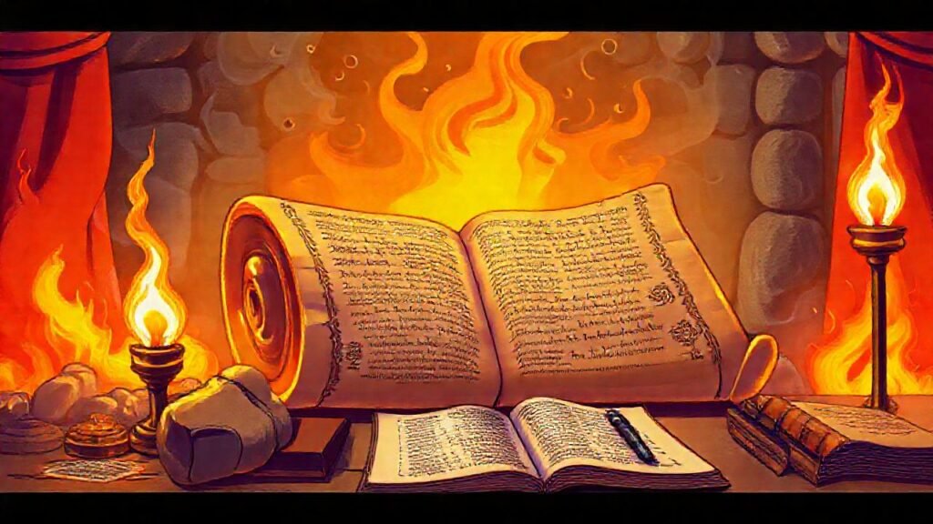 Un pergamino antiguo inspira sabiduría eterna