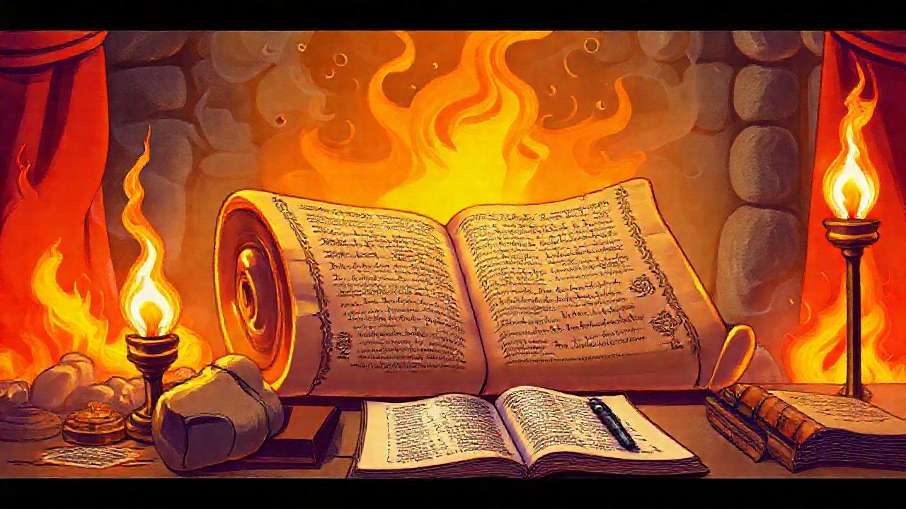 Un pergamino antiguo inspira sabiduría eterna