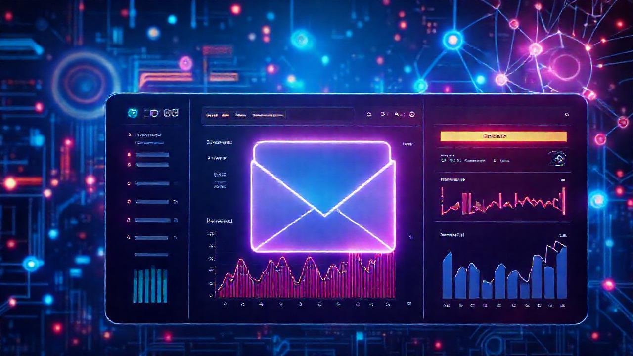 Panel de correo futurista