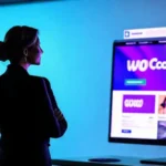 Mujer digital exitosa con diseño moderno