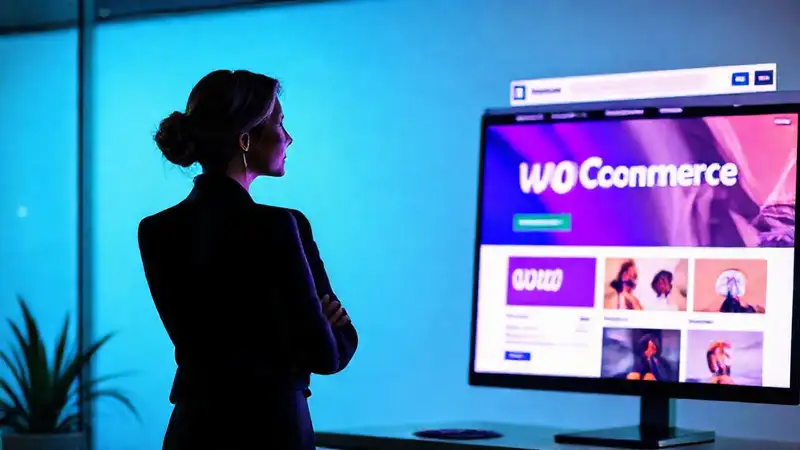 Mujer digital exitosa con diseño moderno