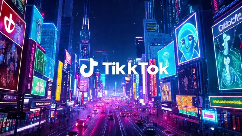 Ciudad futurista digital, vibrante y dinámica
