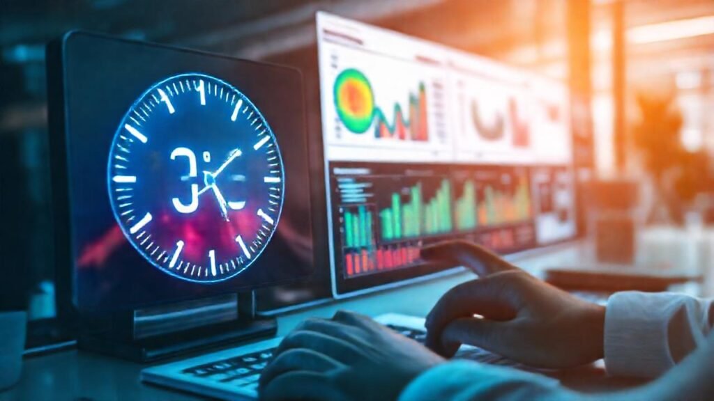 Marketing digital optimizado visualmente se ejecuta