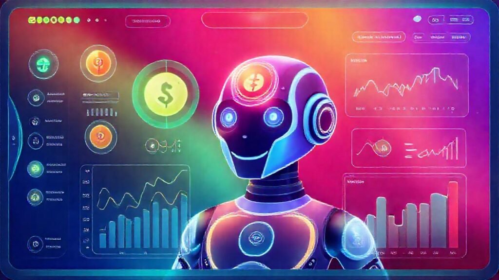 Interfaz digital futurista e informativa