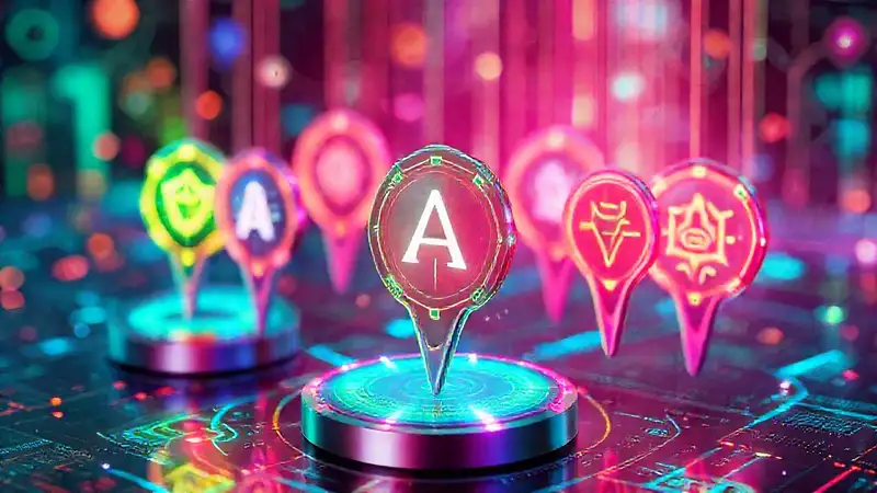Diseño digital futurista, visualmente impactante y brillante