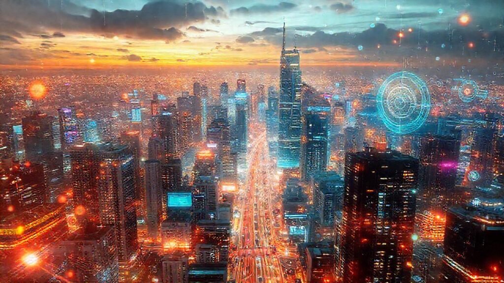 Una ciudad futurista