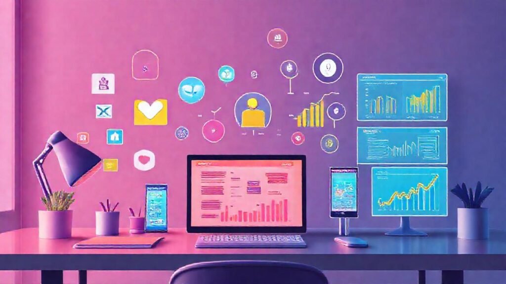 Marketing digital estratégico y visualmente atractivo