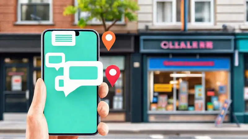 Una ciudad moderna y luminosa conecta a sus negocios