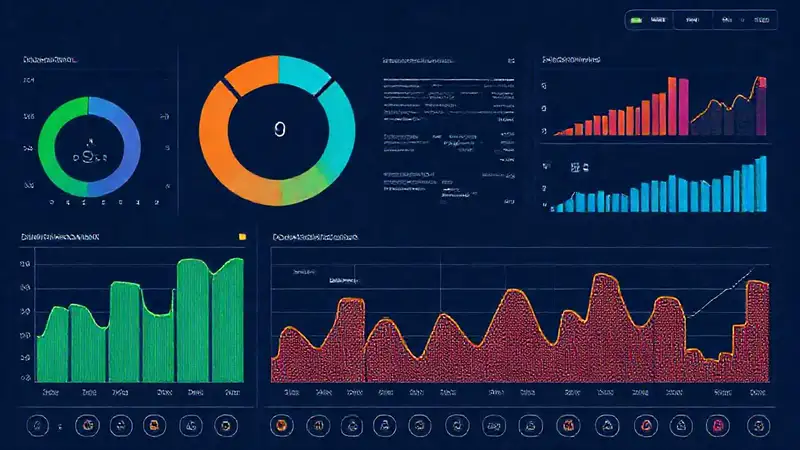 Diseño digital analítico visualmente atractivo
