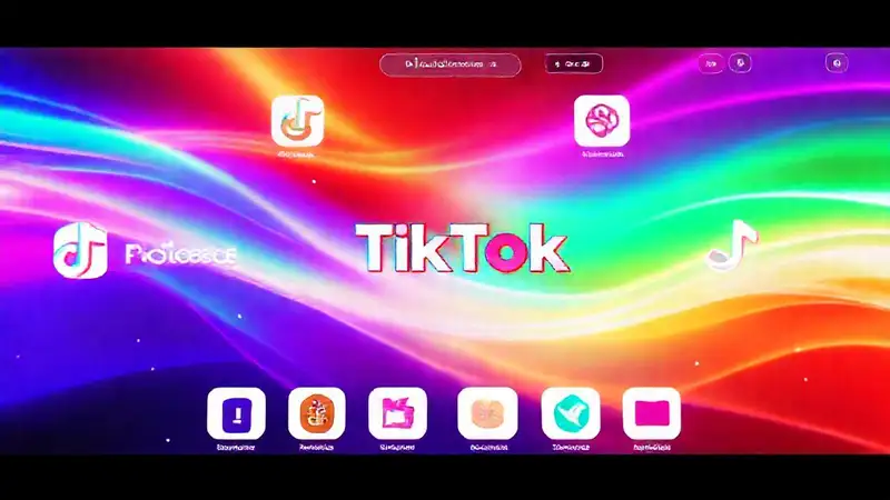 Interfaz TikTok moderna y atractiva