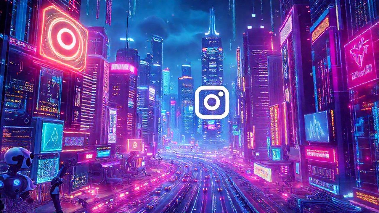 Ciudad futurista digitalmente próspera y vibrante