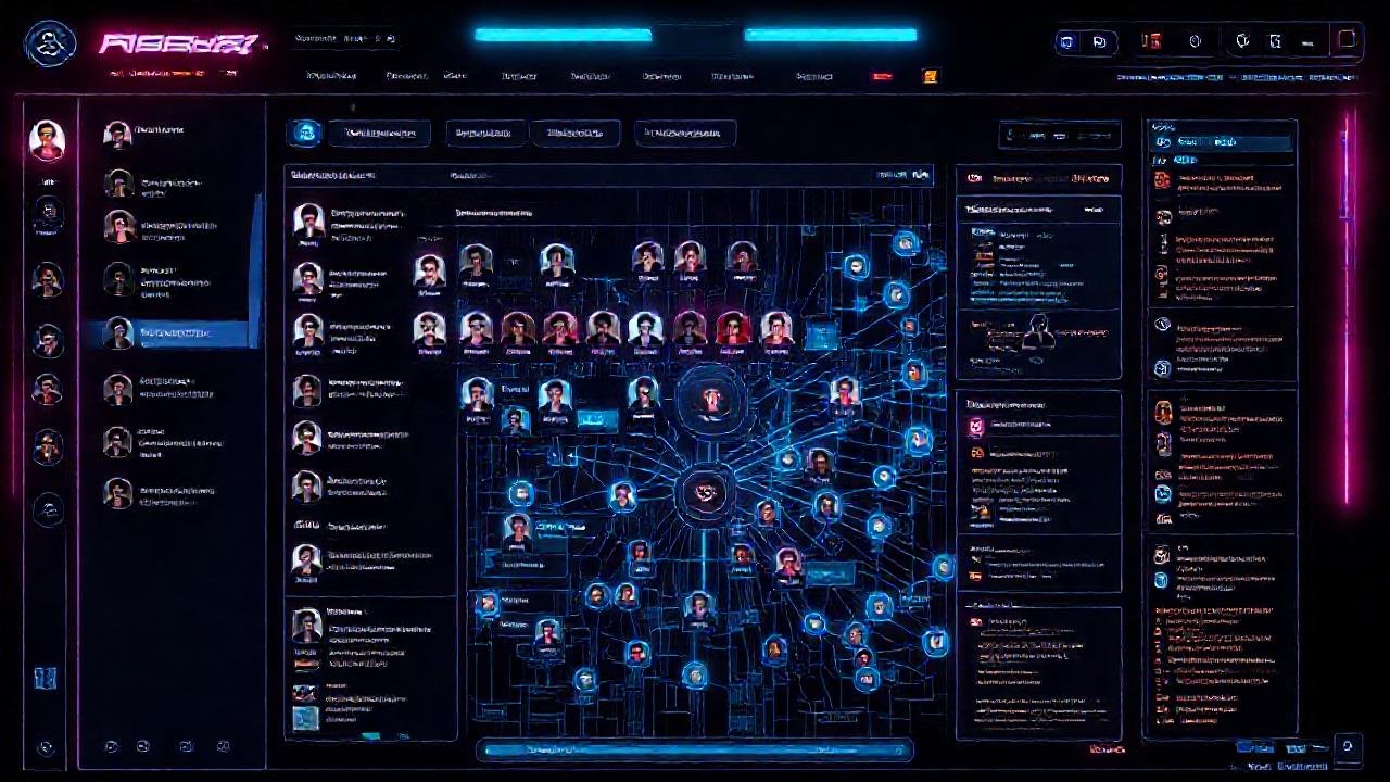 Un foro cyberpunk visualmente intenso y urgente