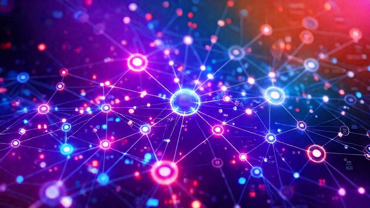 Red digital futurista e interconectada