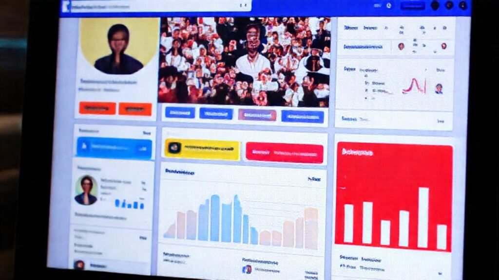 La interfaz de Facebook es informativa y atractiva