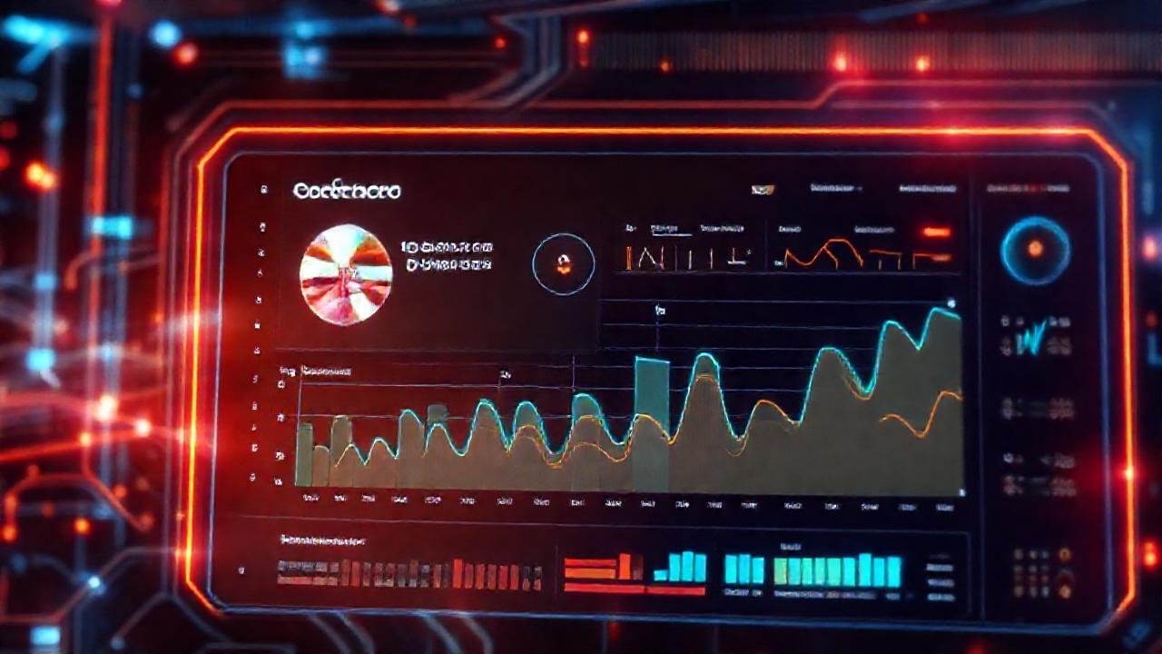 Interfaz tecnológica visualiza datos optimistas