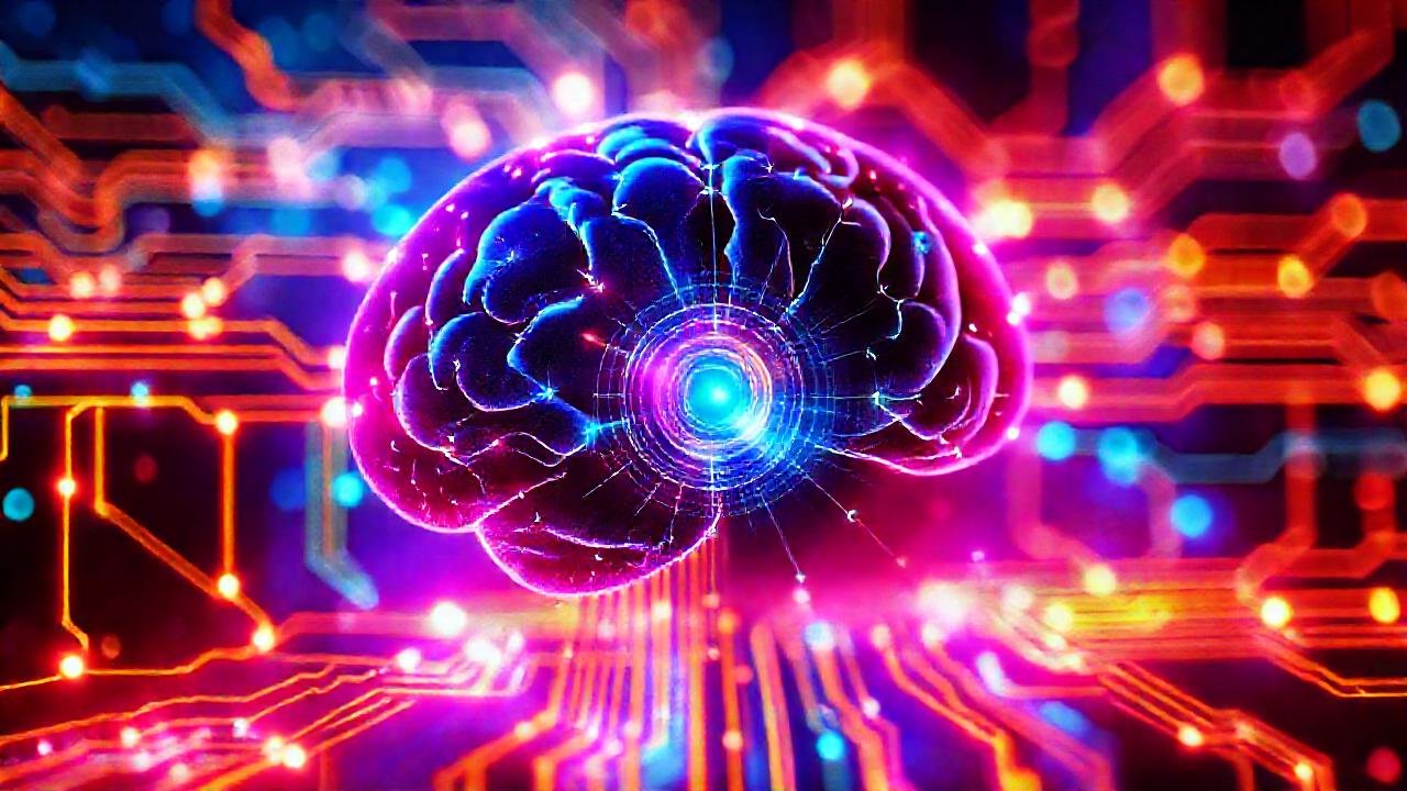 Un cerebro digital moderno emite energía