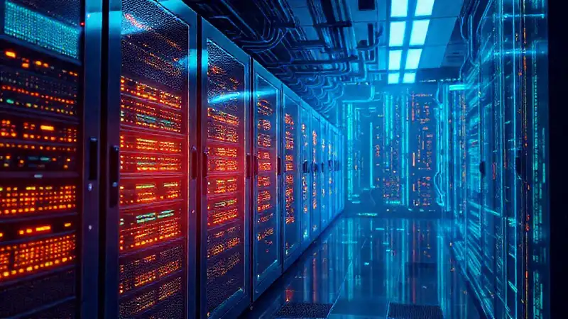 Sala de servidores: tecnología digital optimizada