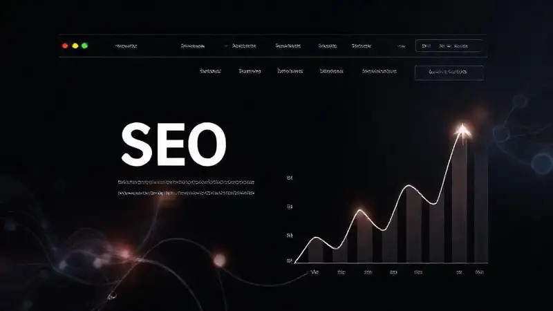 Diseño web elegante con datos visuales