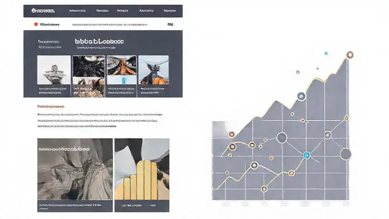 Diseño web minimalista con conexiones visuales