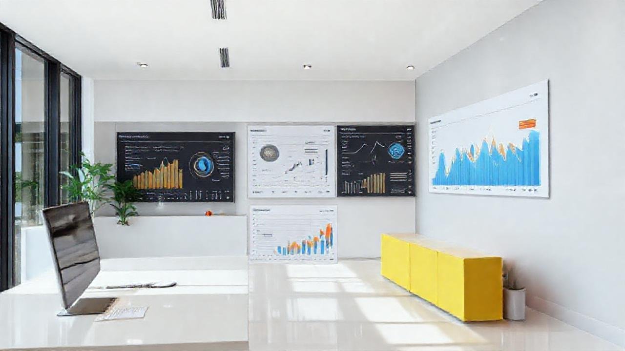 Oficina moderna y digitalmente optimizada