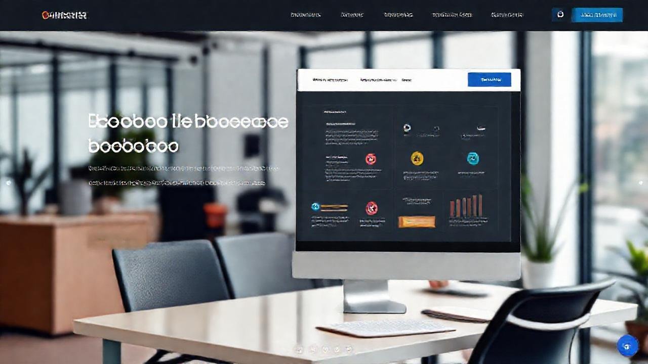 Oficina digital moderna y profesionalmente limpia
