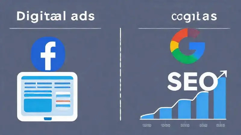 Comparación visual de publicidad digital moderna