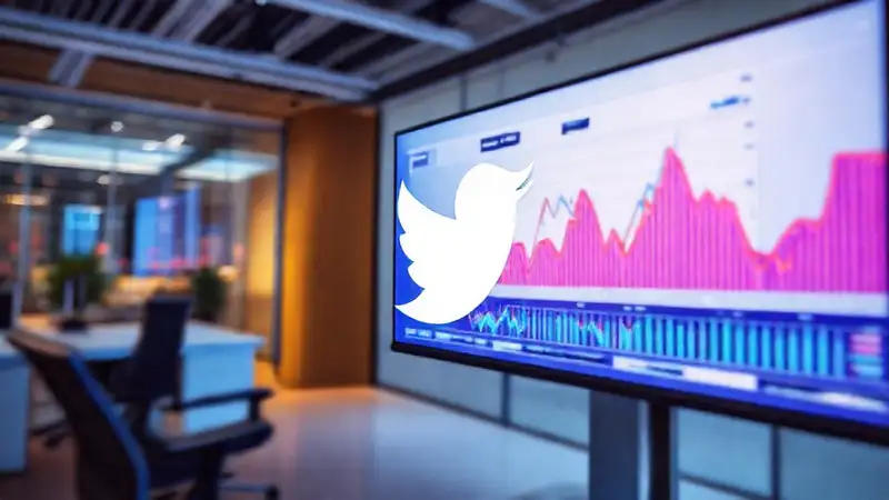Oficina moderna presenta datos visuales dinámicos