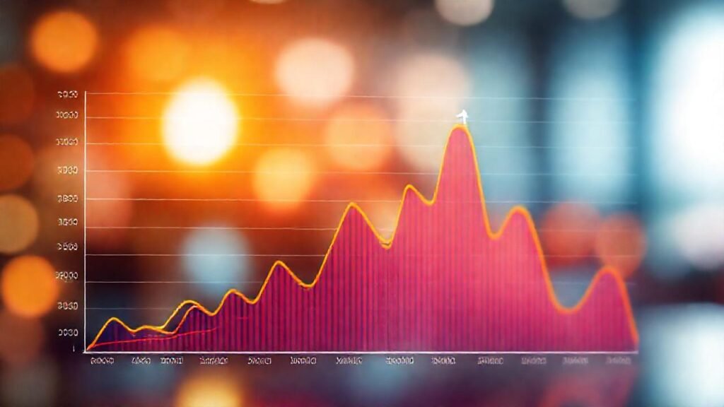 Gráficos digitales visualizan datos profesionales modernos