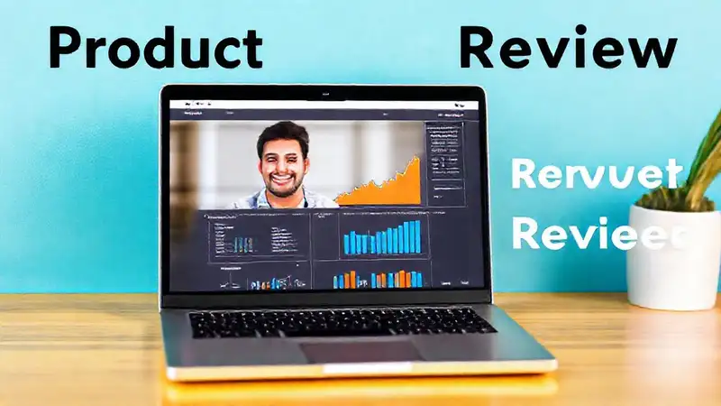 Mockup atractivo de revisión digital positiva