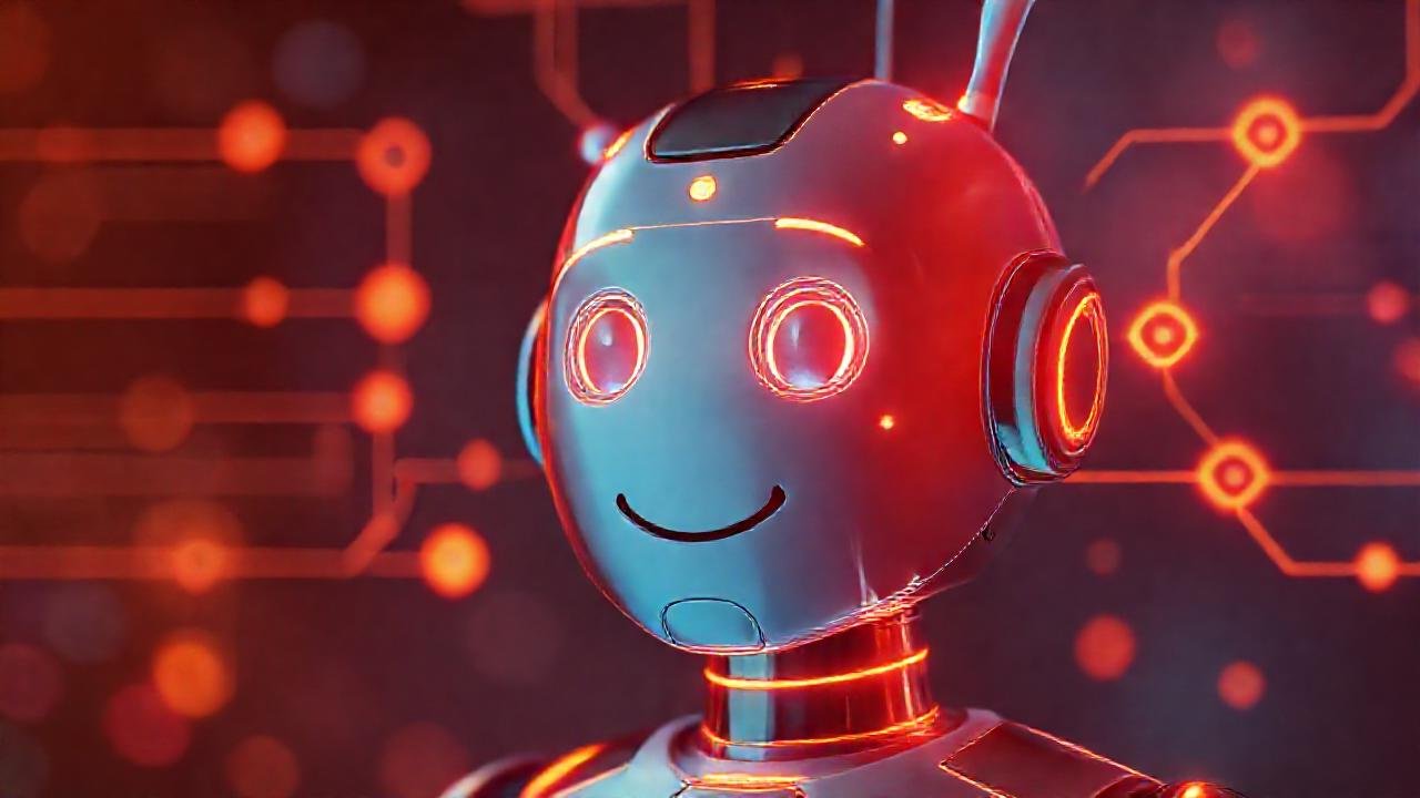 Un chatbot amigable y moderno dialoga brillantemente