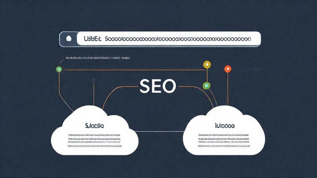 Diagrama URL elegante optimiza el marketing digital