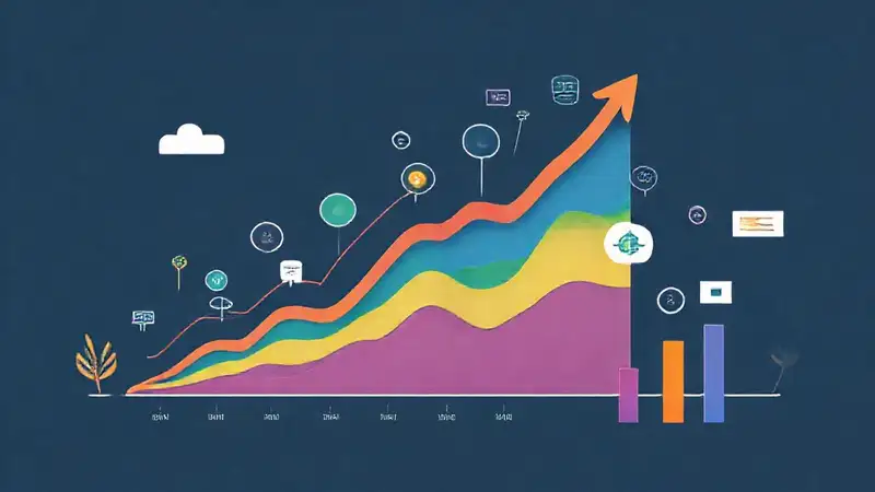 Gráfico de negocios moderno y dinámico